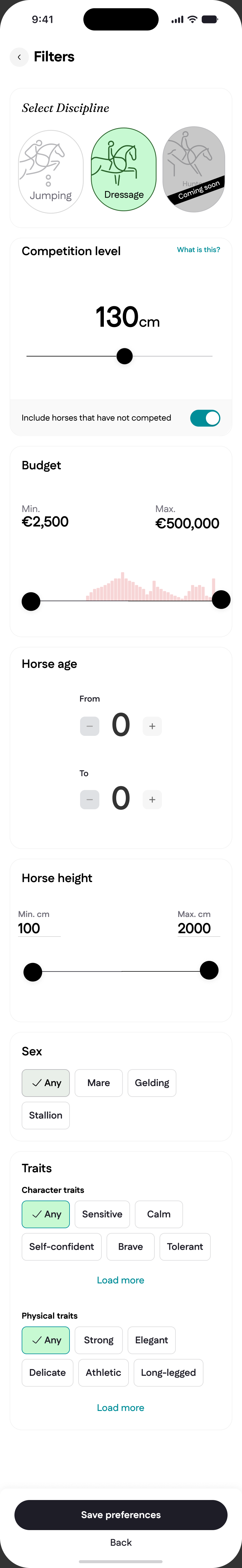 Astride app: Tell us what you're looking for